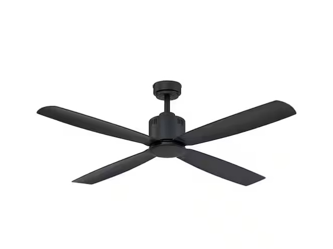 HOME DECORATORS COLLECTION 52" Kitteridge Indoor Outdoor Ceiling Fan Matte Black 34777-HBUB