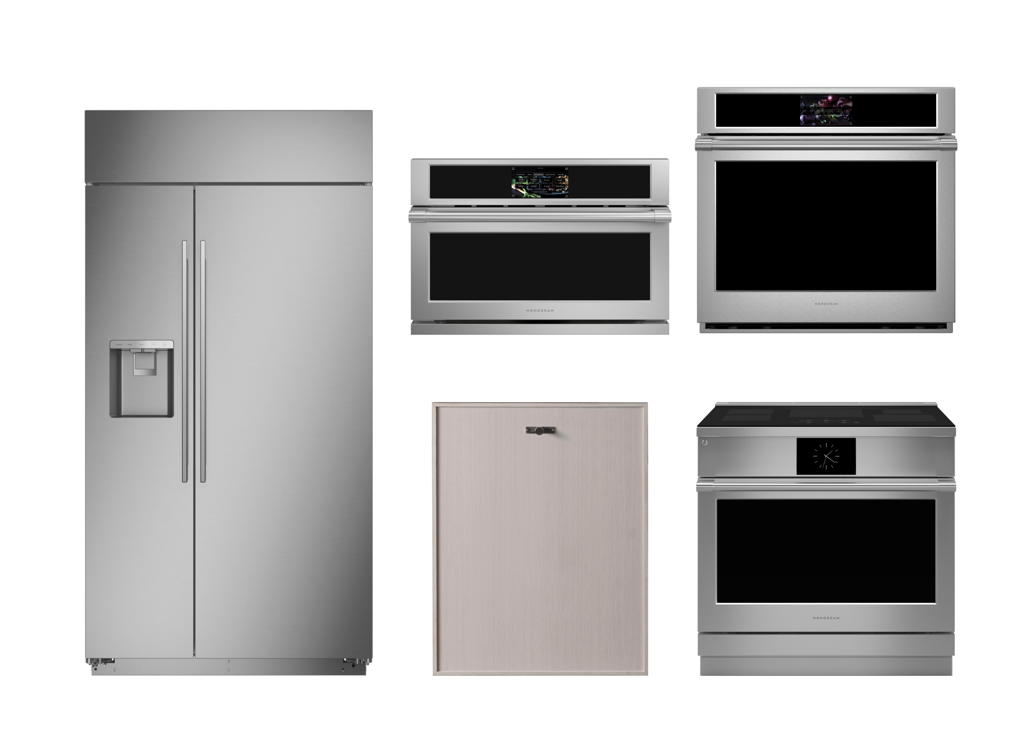 5 Piece Kitchen Package MONOGRAM Refrigerator, Range, Oven, Microwave, Dishwasher