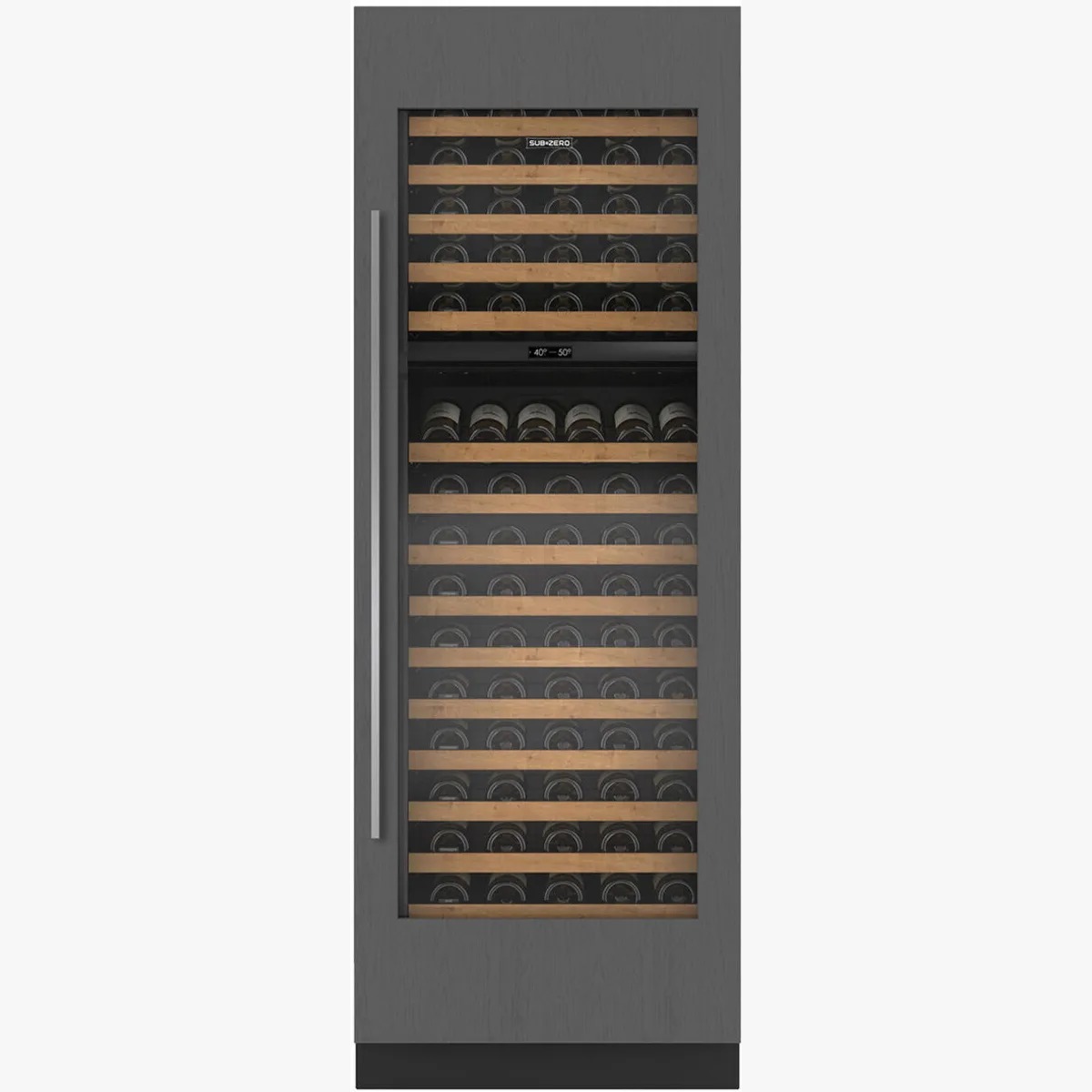 SUB-ZERO 30" Designer Wine Storage With Refrigerator Drawers Right Hinge Panel Ready DEC3050WR