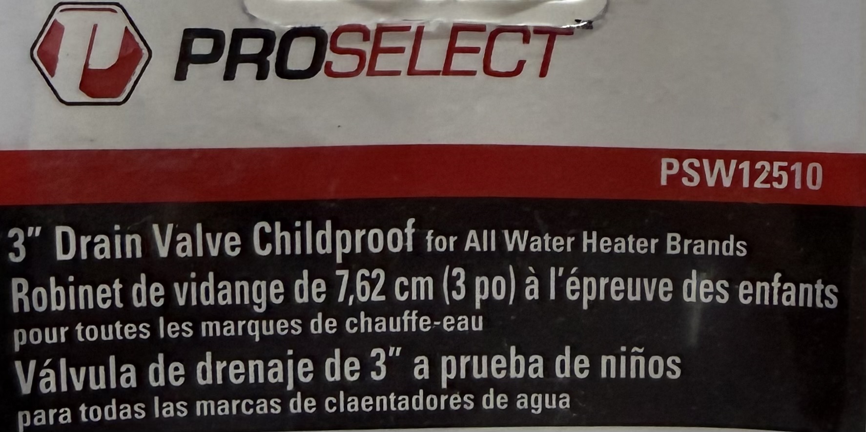 ProSelect 3" Nylon Extended Drain Valve SW12510