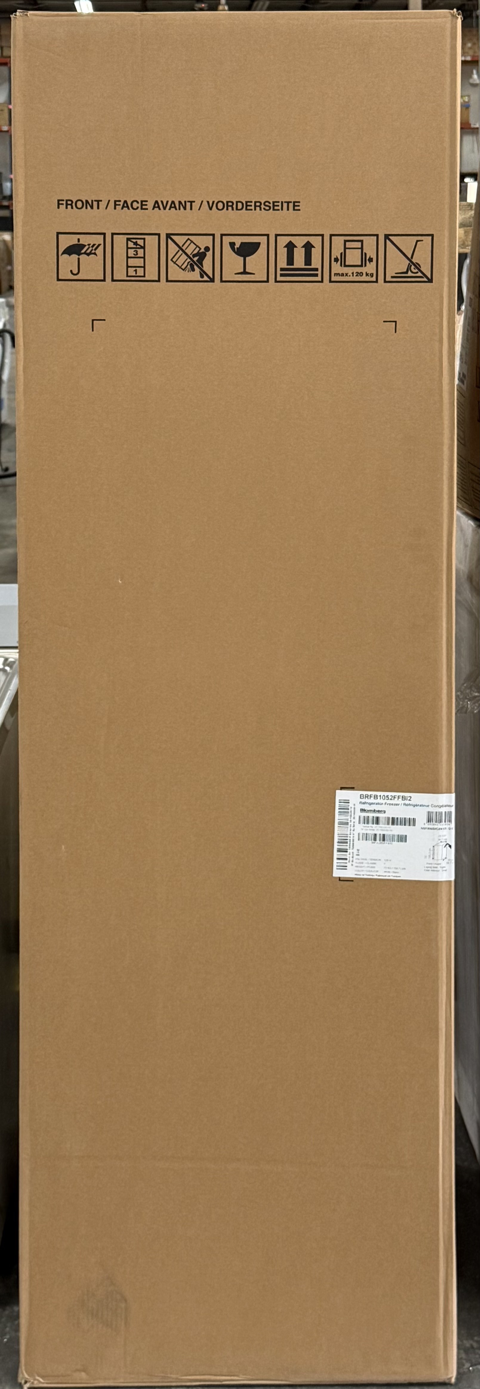 Blomberg 22 Inch Built In Panel Ready Bottom Freezer Refrigerator 8 Cu. Ft. BRFB1052FFBI2