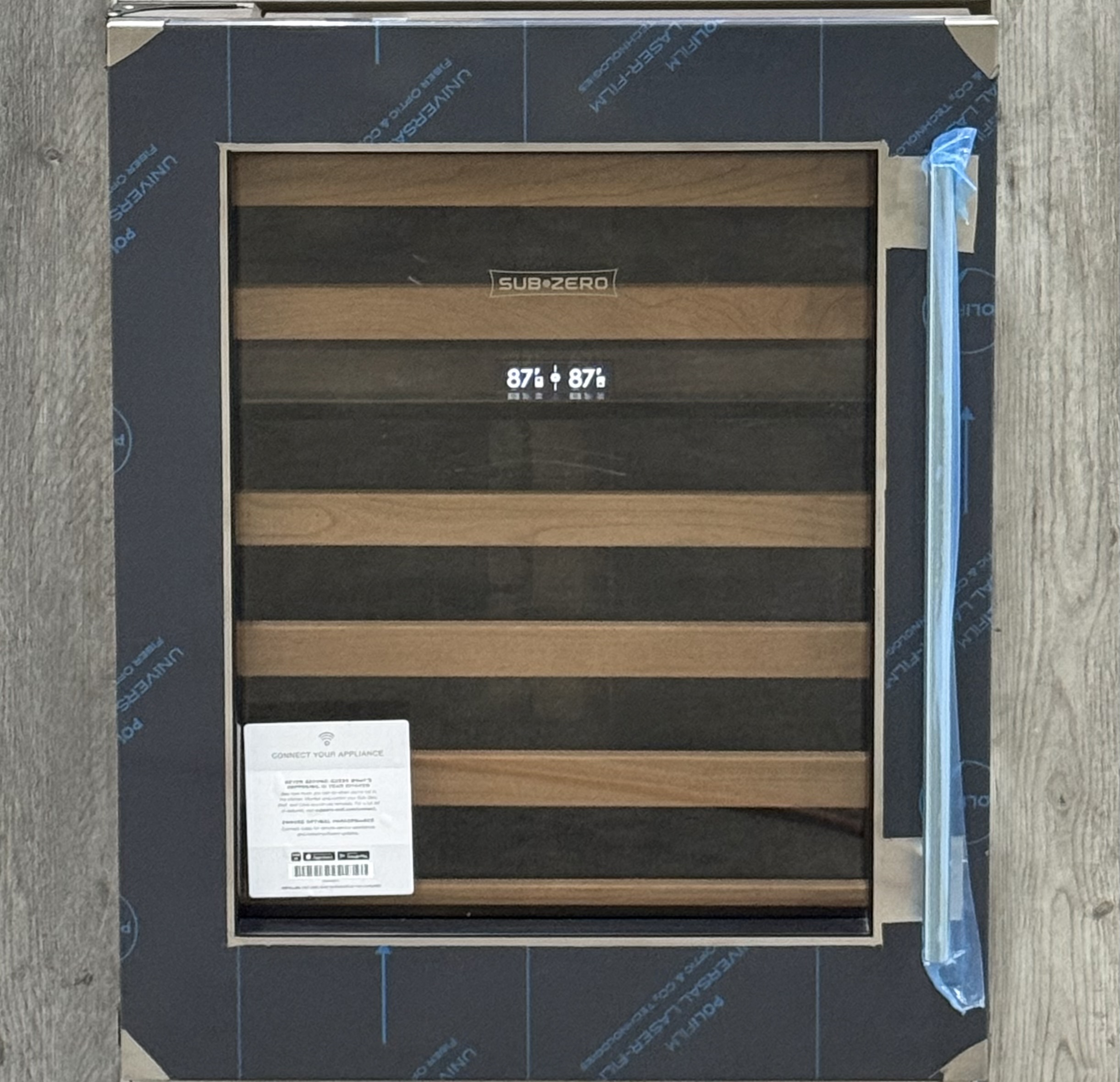 SUB-ZERO 24" Designer Undercounter Wine Storage Panel Ready Left Hinge DEU2450WL