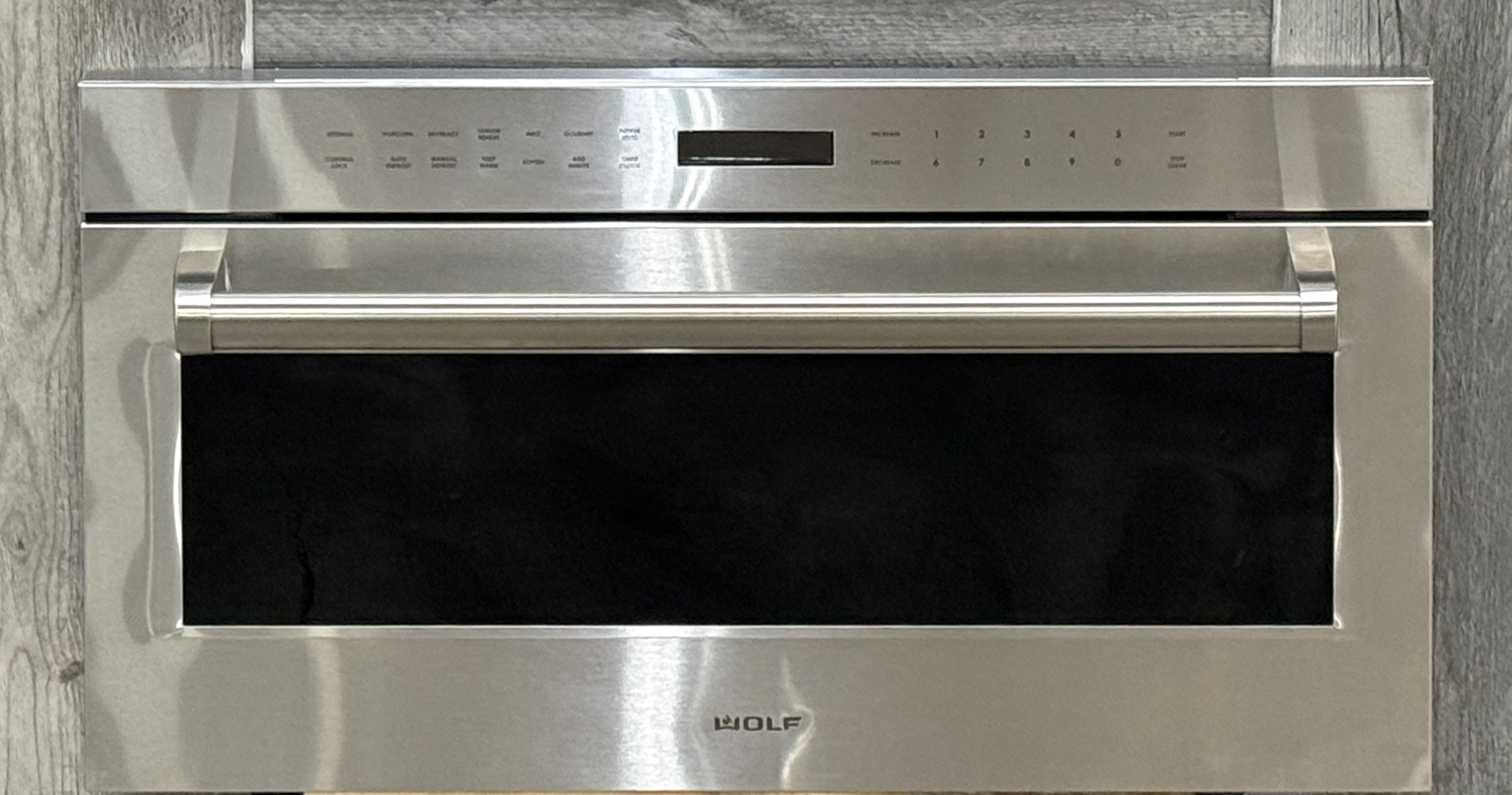 WOLF 30" E Series Transitional Drop Down Door Microwave Oven Legacy MDD30TESTH