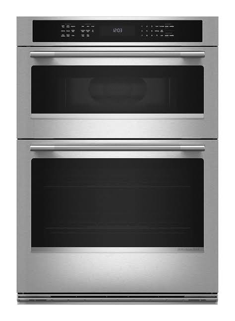 KITCHENAID 30" Double Combination Wall Oven 6.4 Cu. Ft. Stainless Steel KOEC530SPS