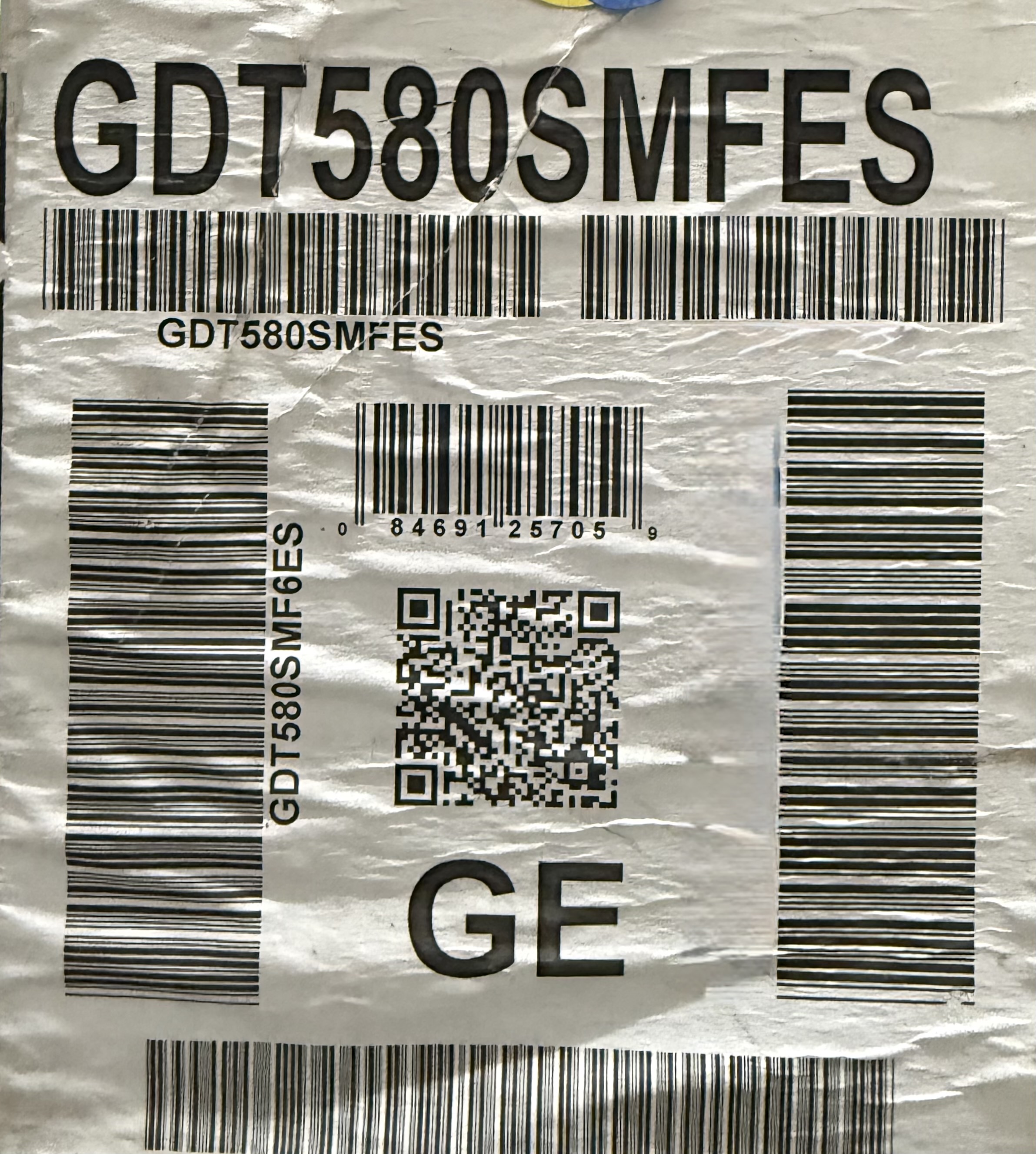 GE Ge Stainless Steel Interior Dishwasher With Hidden Controls GDT580SMFES