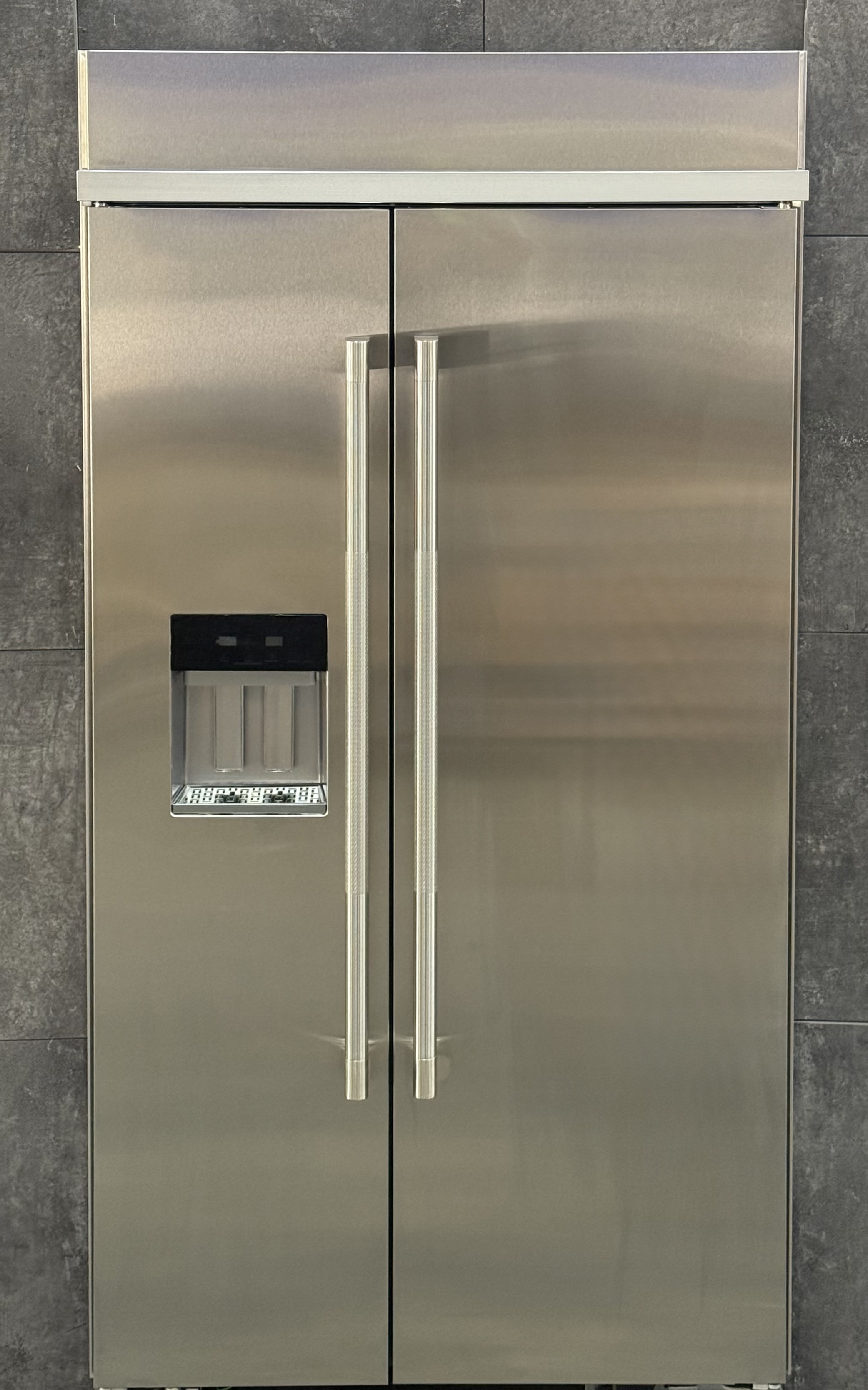 JENNAIR Rise 42 Inch Built In Side By Side Refrigerator 25.5 Cu. Ft. Stainless Steel JBSS42E22L