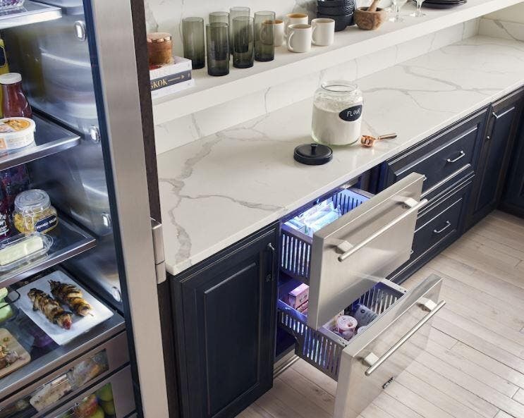 TRUE RESIDENTIAL 24" Panel Ready Refrigerator Drawer With Led Lighting TUR-24-D-OP-C