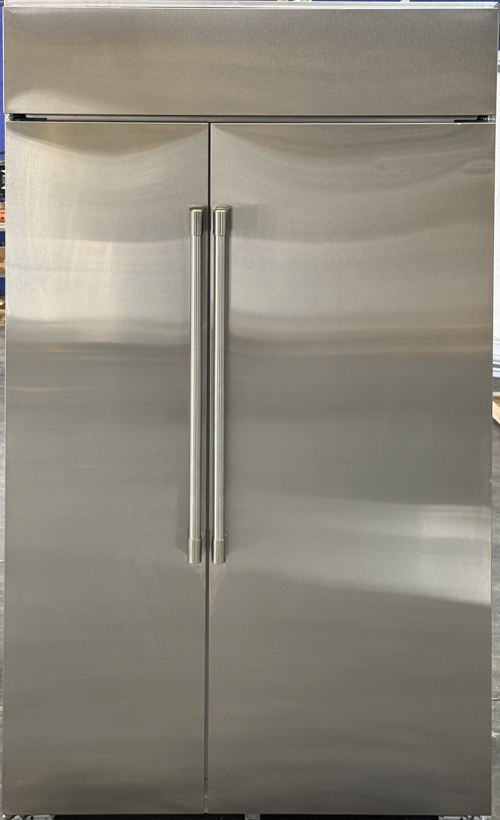 MONOGRAM 48 Inch Built In Side By Side Refrigerator Stainless Steel 29.6 Cu. Ft. ZISS480NNSS