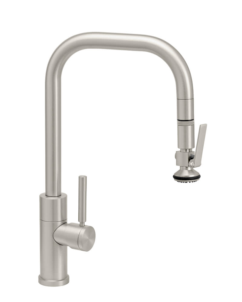 WATERSTONE Fulton Single Hole Pull Down Kitchen Faucet 1.75 Gpm Stainless Steel 10360SS