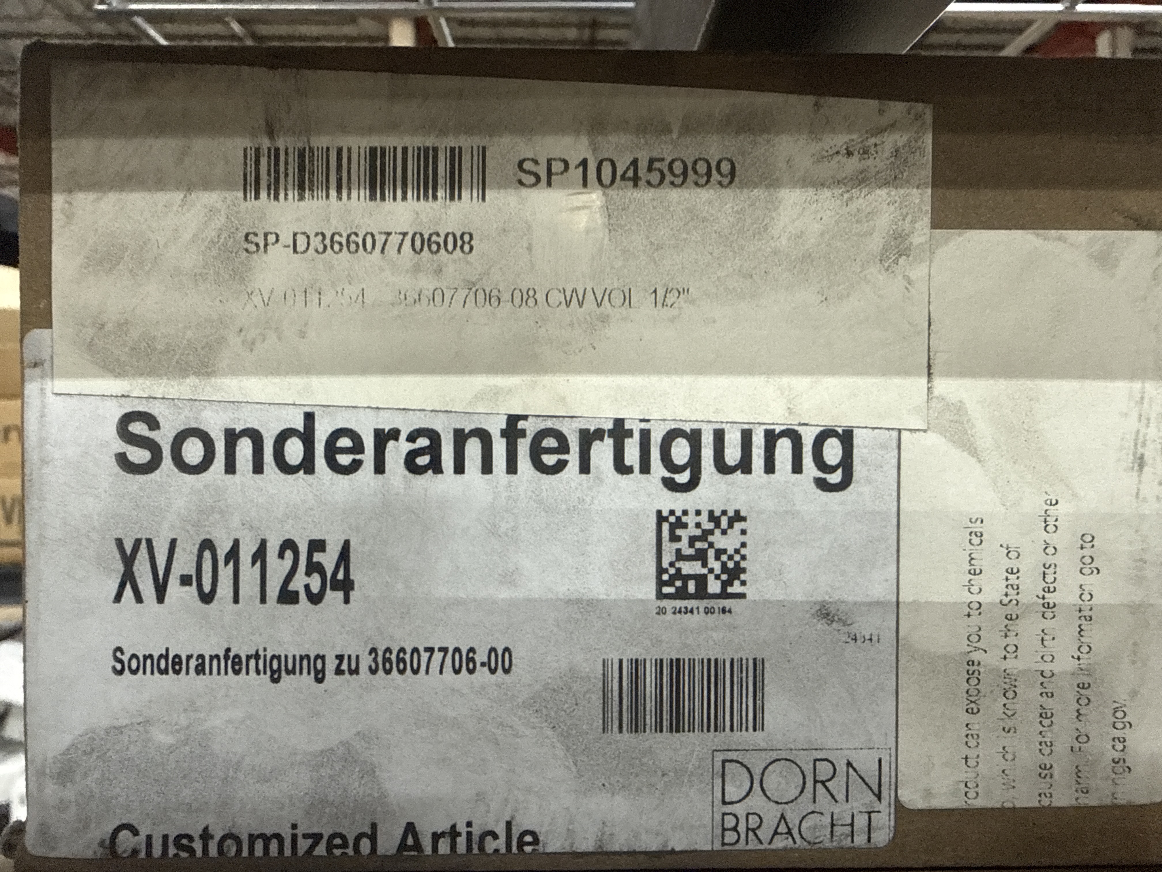 DORNBRACHT Volume Control Counter Clockwise Closing Hot 1 2" Chrome 36607706-08