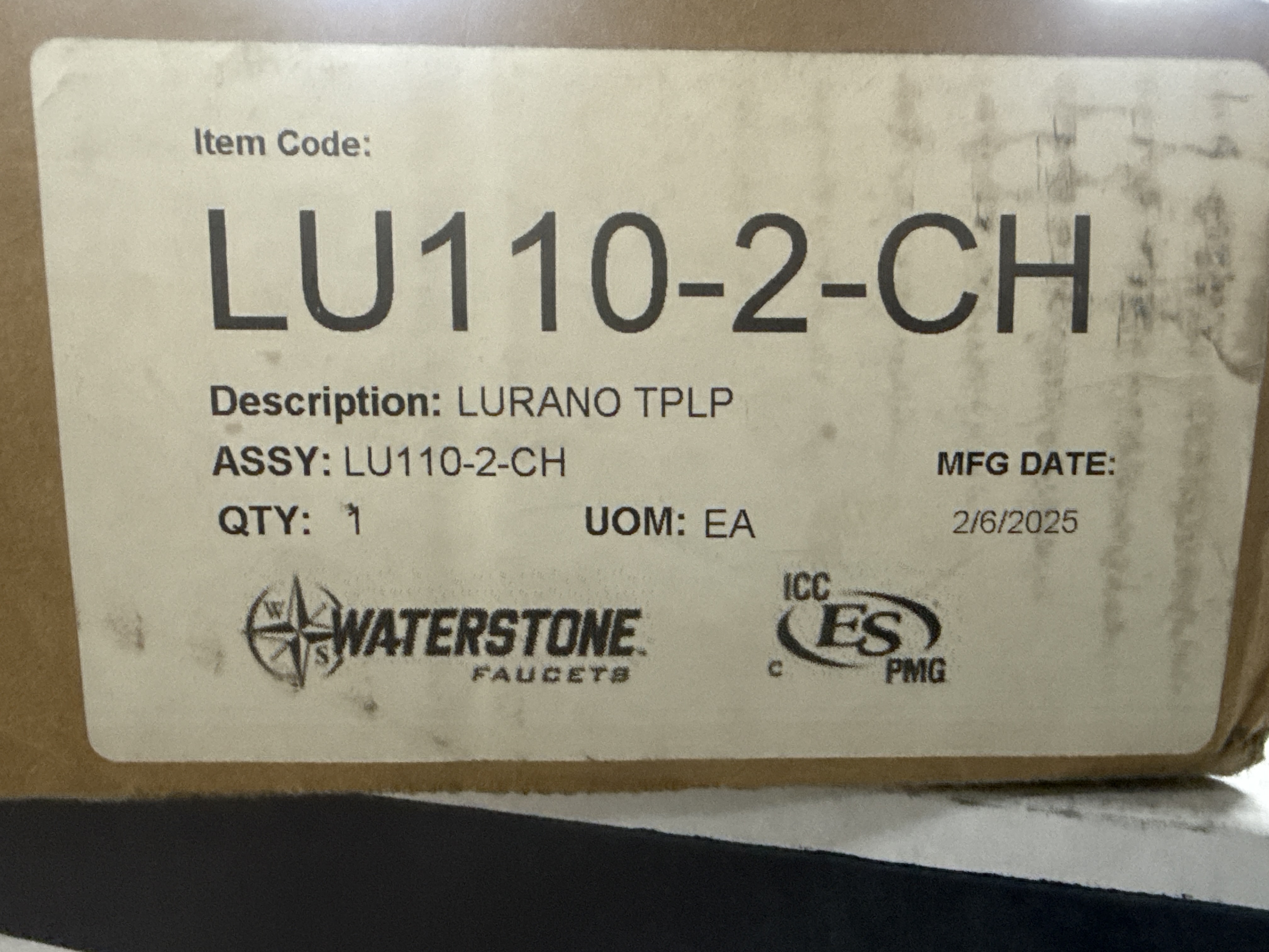 WATERSTONE Lurano 1.75 Gpm Single Hole Pull Down Kitchen Faucet LU110-2-CH