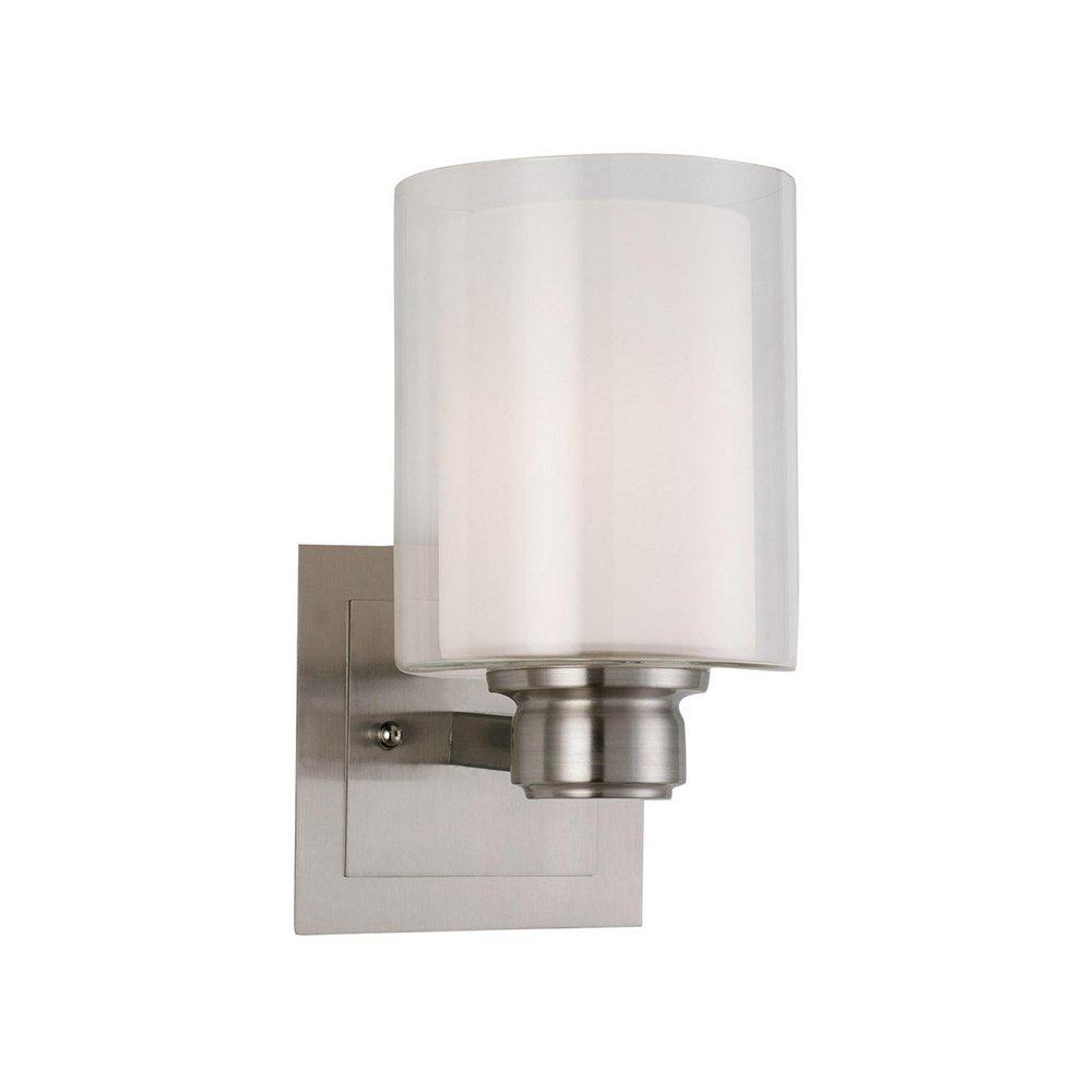 Design House 1 Light Medium E 26 Incandescent Wall Sconce In Satin Nickel D556134