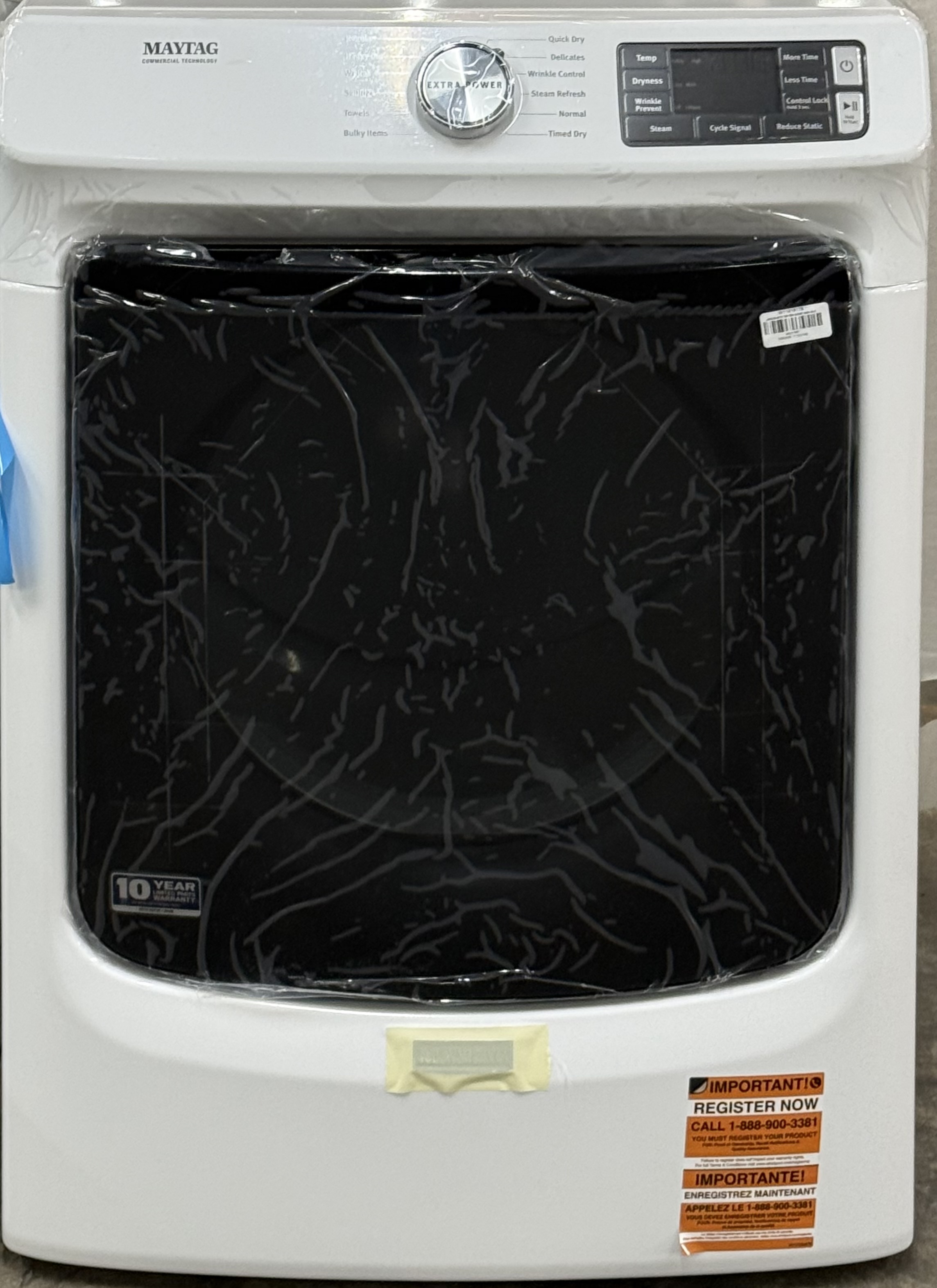 MAYTAG 27 Inch Front Load Electric Dryer 7.3 Cu. Ft. MED6630HW