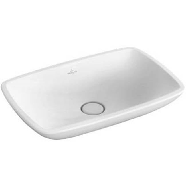 Villeroy & Boch Villeroy Boch 23" Rectangular Vessel Bathroom Sink White Alpin 51540U01