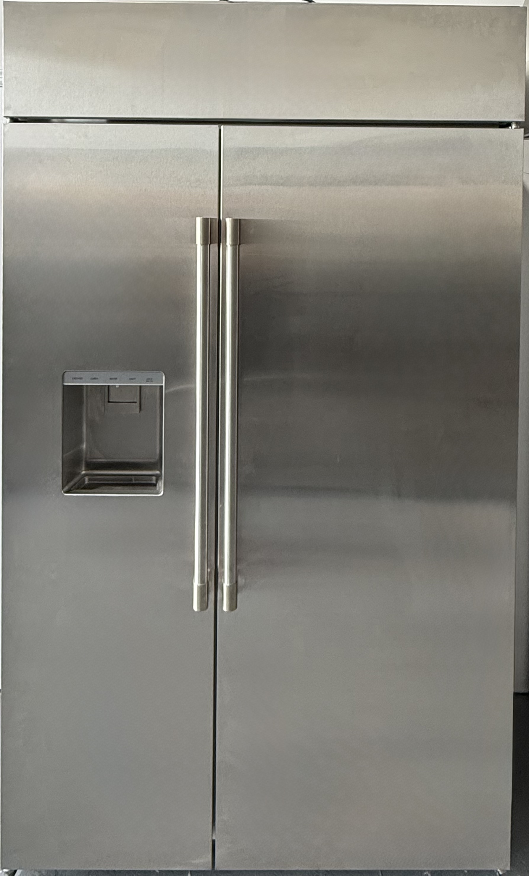 MONOGRAM 48 Inch Built In Side By Side Refrigerator Stainless Steel 28.6 Cu. Ft. ZISS480DNSS