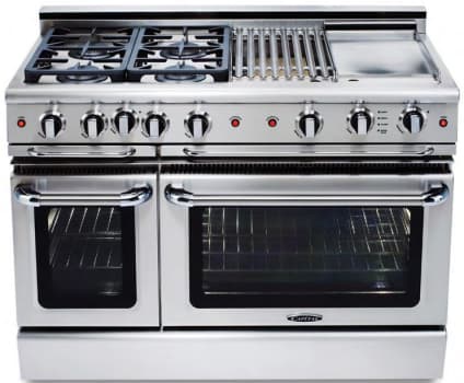 CAPITAL 48" Freestanding Pro Style Gas Range Liquid Propane Stainless Steel GSCR484BGL
