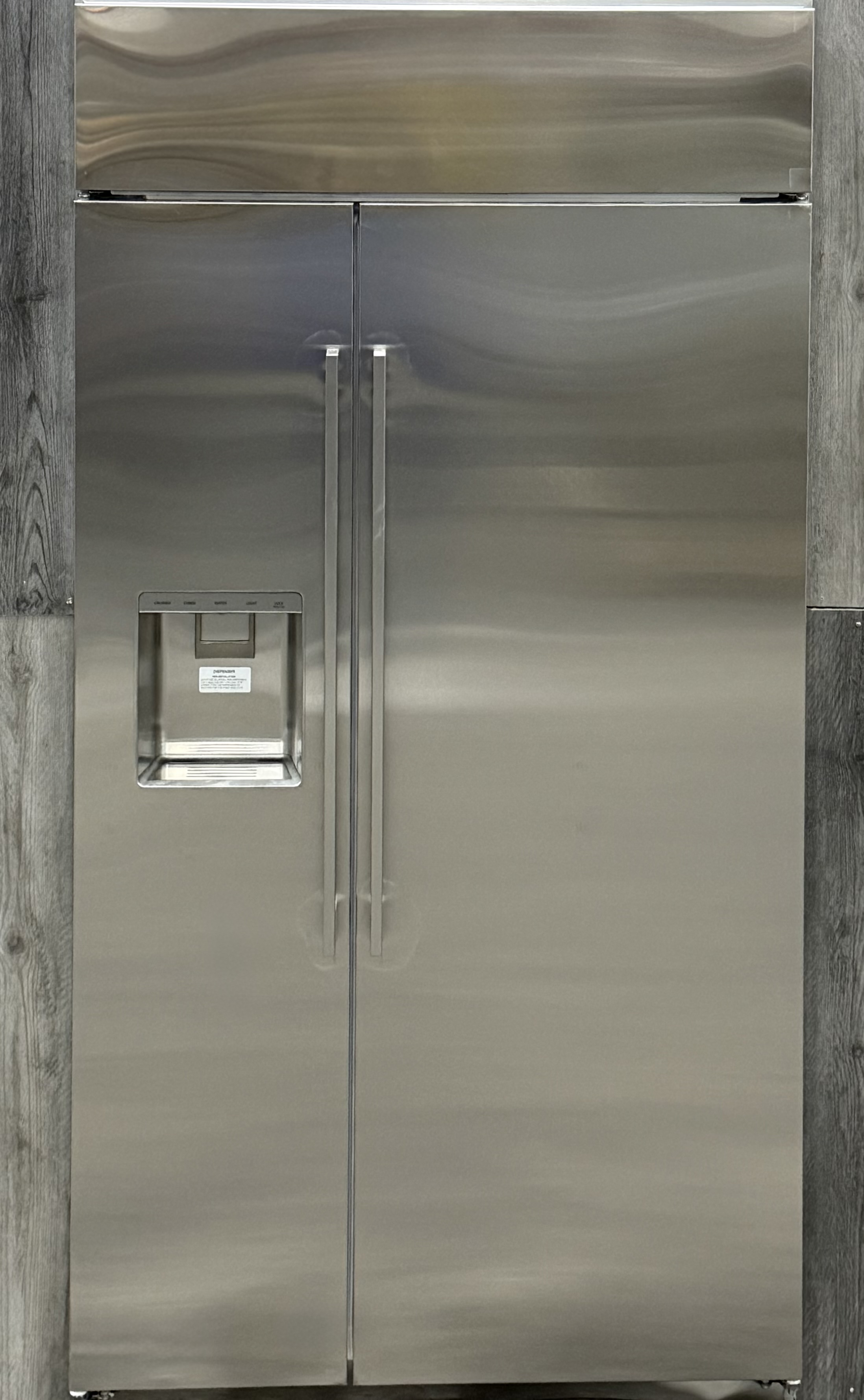 MONOGRAM 42 Inch Built In Side By Side Refrigerator Stainless Steel 24.4 Cu. Ft. ZISS420DNSS