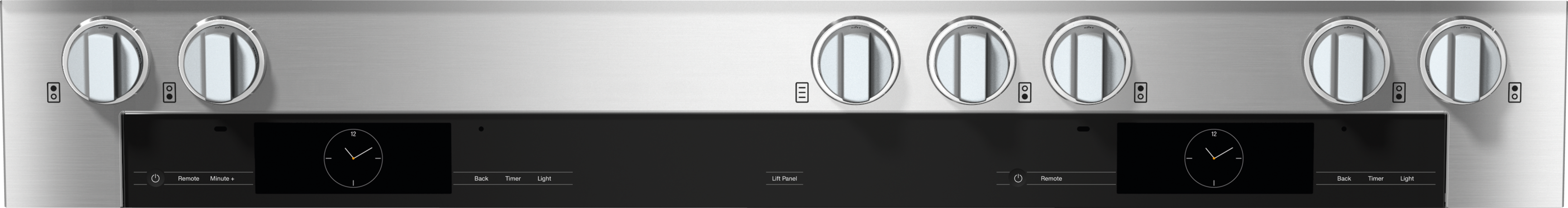 MIELE 48" Liquid Propane Dual Fuel Range 3.21 Cu. Ft. Clean Touch Steel HR 1956-3 LP DF GD