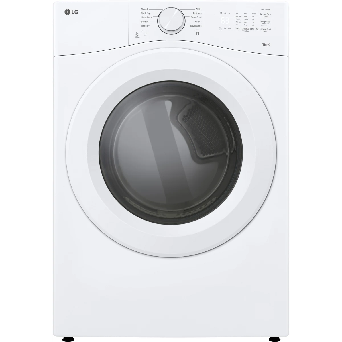 LG 27" Front Load Electric Dryer 7.4 Cu. Ft. White DLE3420W