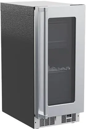 MARVEL 15" Undercounter Clear Ice Maker With Drain Pump Glass Over Stainless Steel MPCP415SG81A