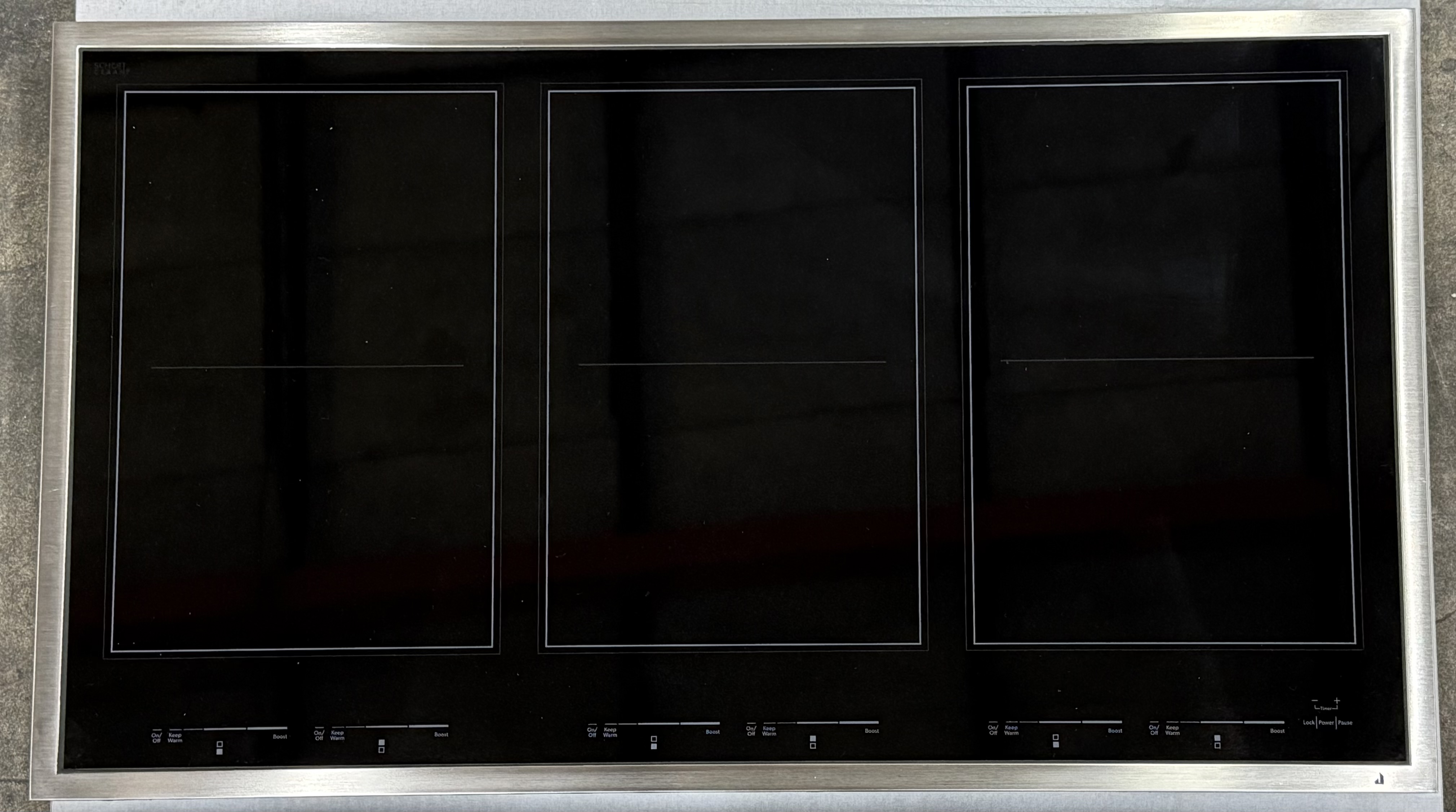 JENNAIR 36" Induction Cooktop With 6 Elements Lustre Stainless JIC4736HS