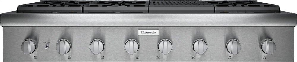 THERMADOR Professional Series 48 Inch Rangetop With Grill Stainless Steel PCG486WL