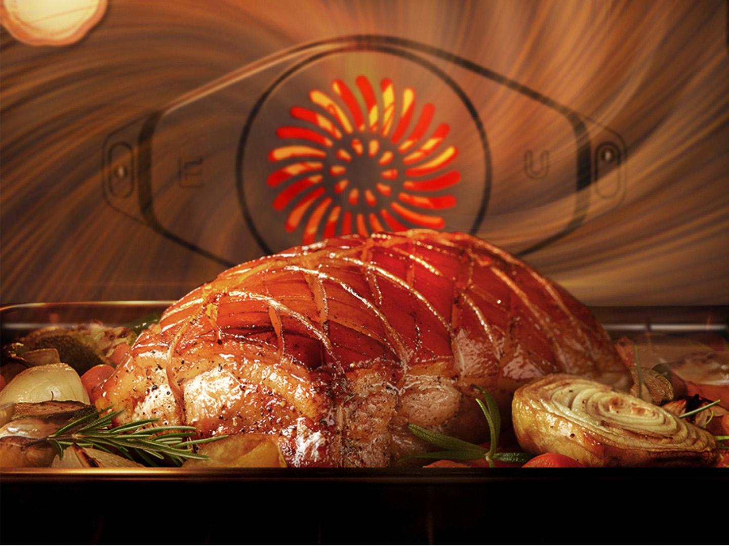 Faster, more even baking than Convection