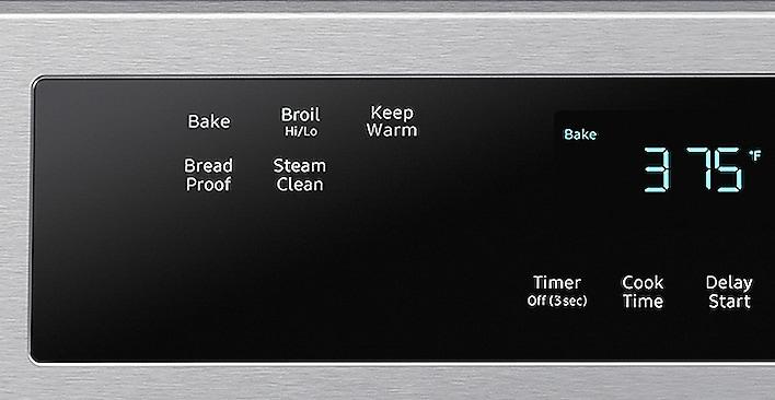Cooking simplified with easy preset buttons