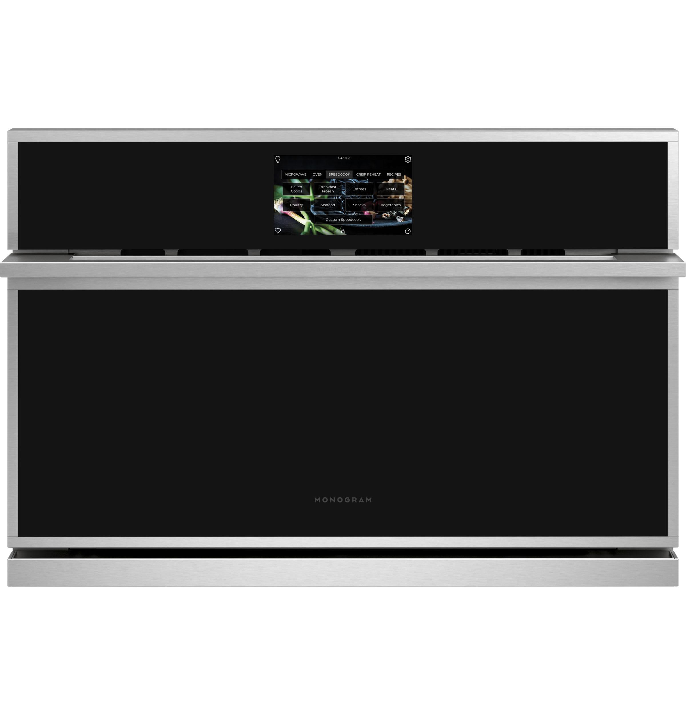 MONOGRAM 30" Minimalist Five In One Wall Oven With 120v Advantium Technology ZSB9131NSS