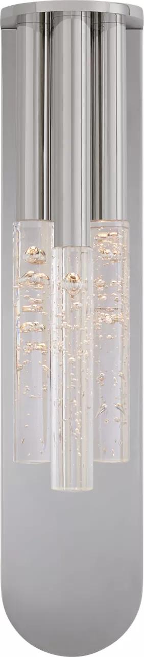 VISUAL COMFORT Rousseau Medium Multi Drop Sconce In Polished Nickel With Seeded Glass KW 2284PN-SG