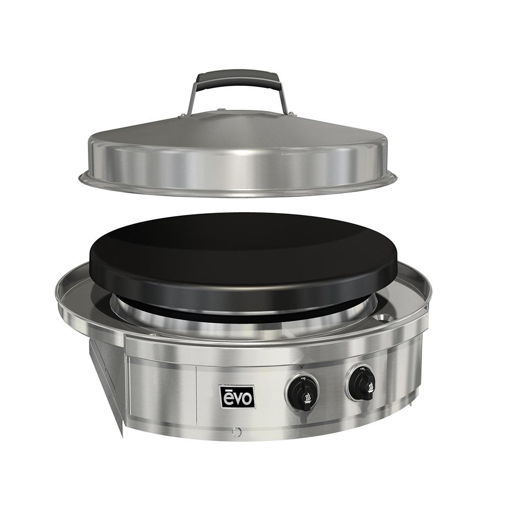 EVO Affinity 25g Built In Flattop Propane Gas Grill Stainless Steel 10-0095-LP