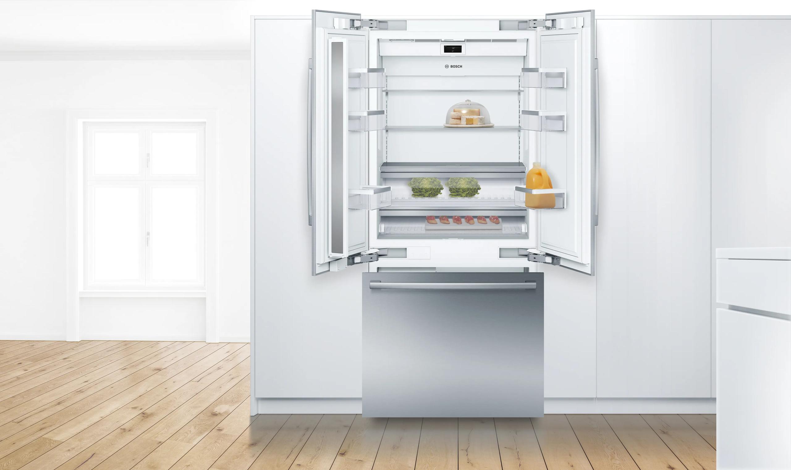 BOSCH Benchmark 36" Built In French Door Refrigerator 19.4 Cu. Ft. Stainless Steel B36BT935NS