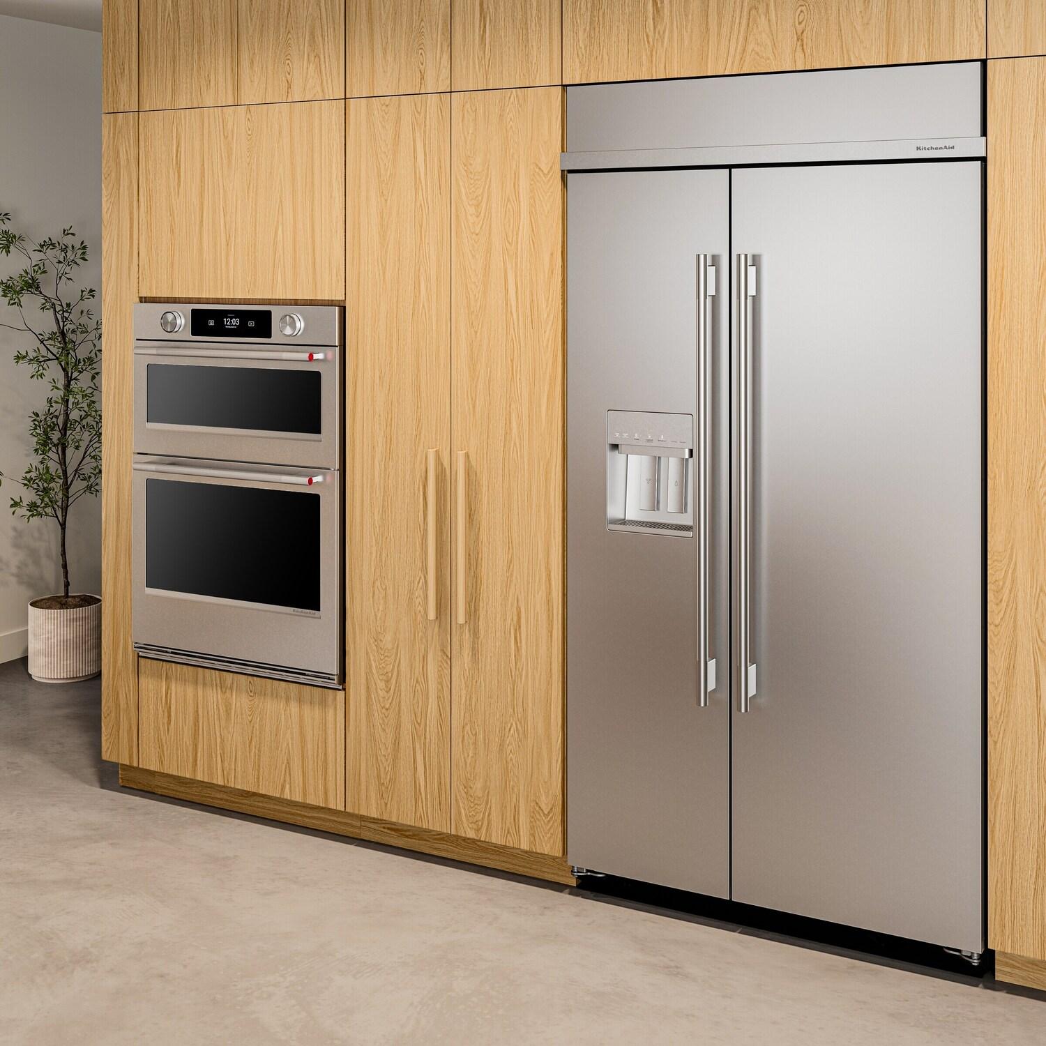 KITCHENAID 42" Built In Side By Side Refrigerator 25.1 Cu. Ft. Stainless Steel KBSD742SPS