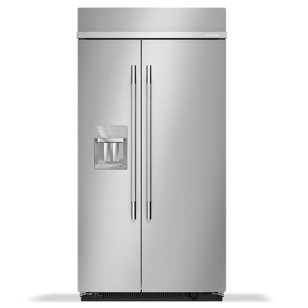 KITCHENAID 42" Built In Side By Side Refrigerator 25.1 Cu. Ft. Stainless Steel KBSD742SPS