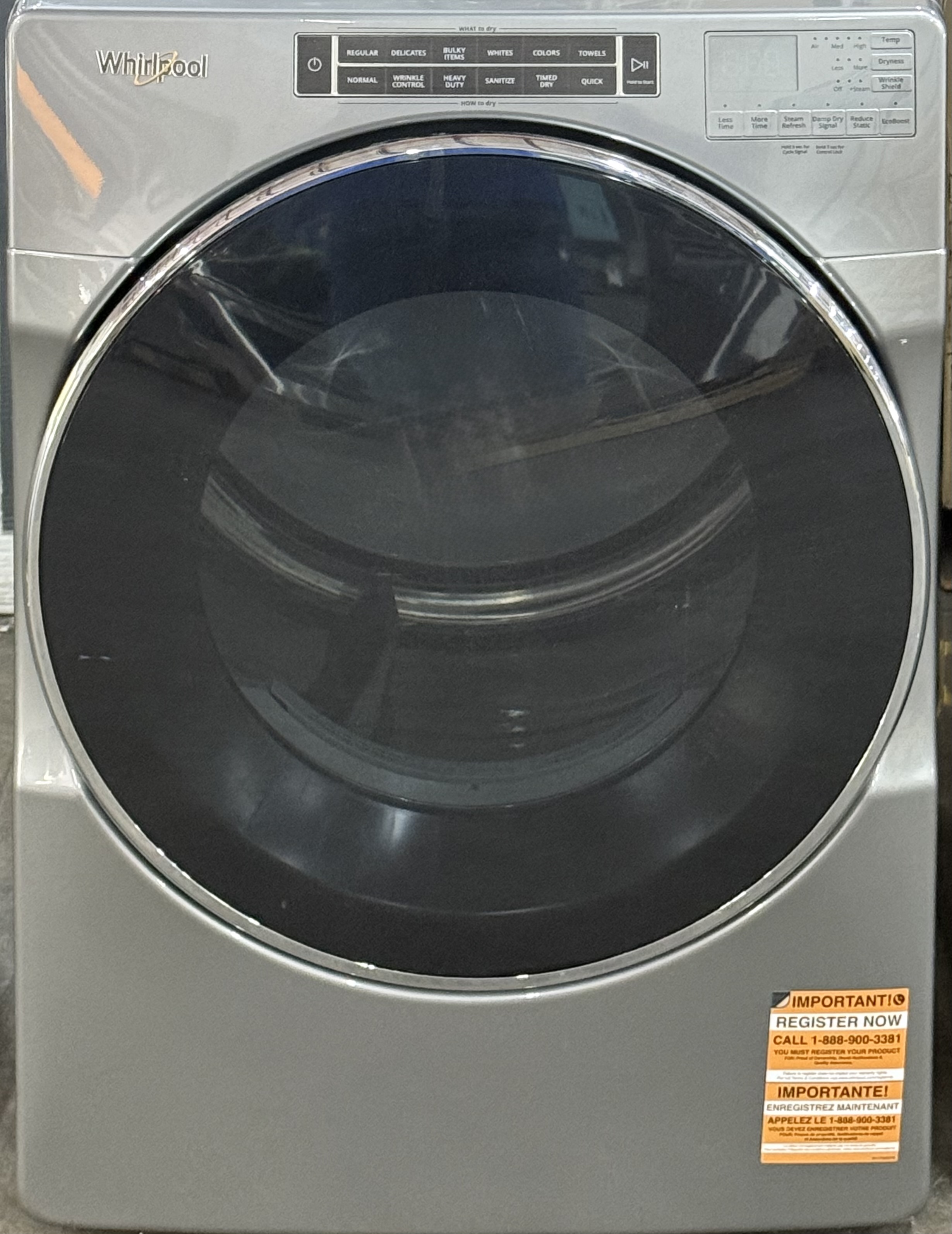 WHIRLPOOL 27 Inch Front Load Electric Dryer 7.4 Cu. Ft. WED8620HC