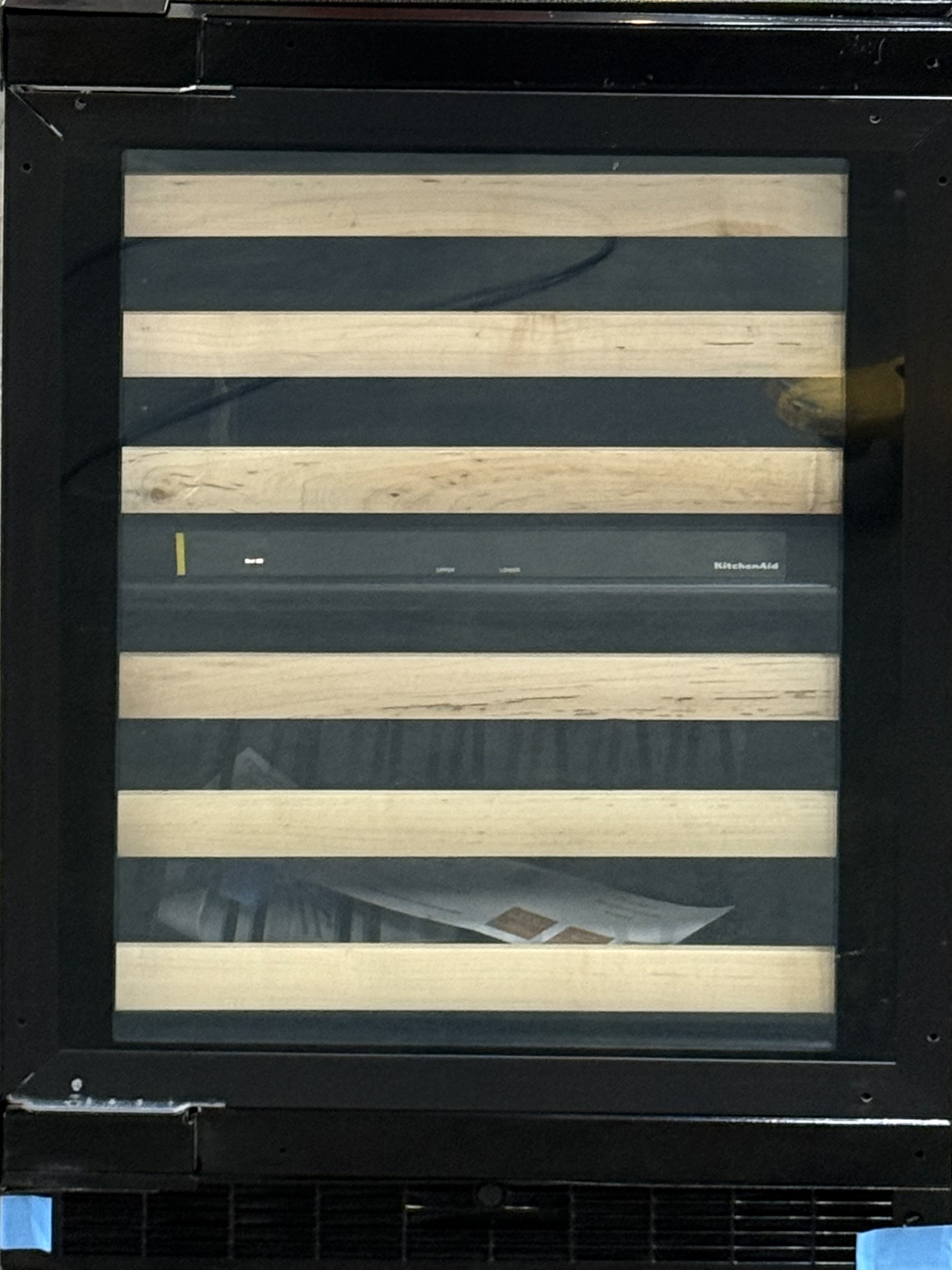 KITCHENAID 24" Panel Ready Undercounter Wine Cellar With Wood Front Racks KUWL214KPA