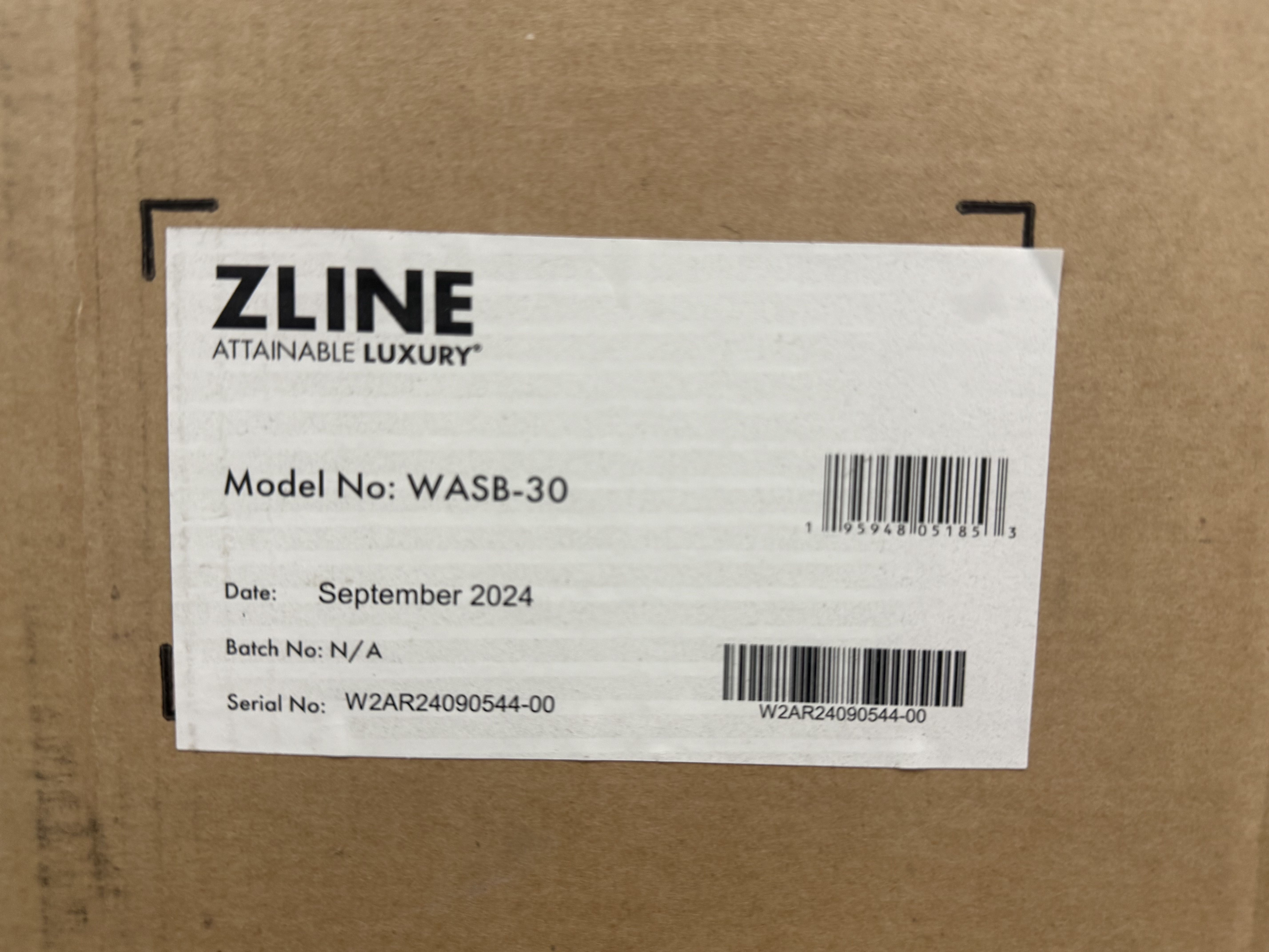 ZLINE 30" Single Wall Oven 5.0 Cu. Ft. Black Stainless Steel WASB30