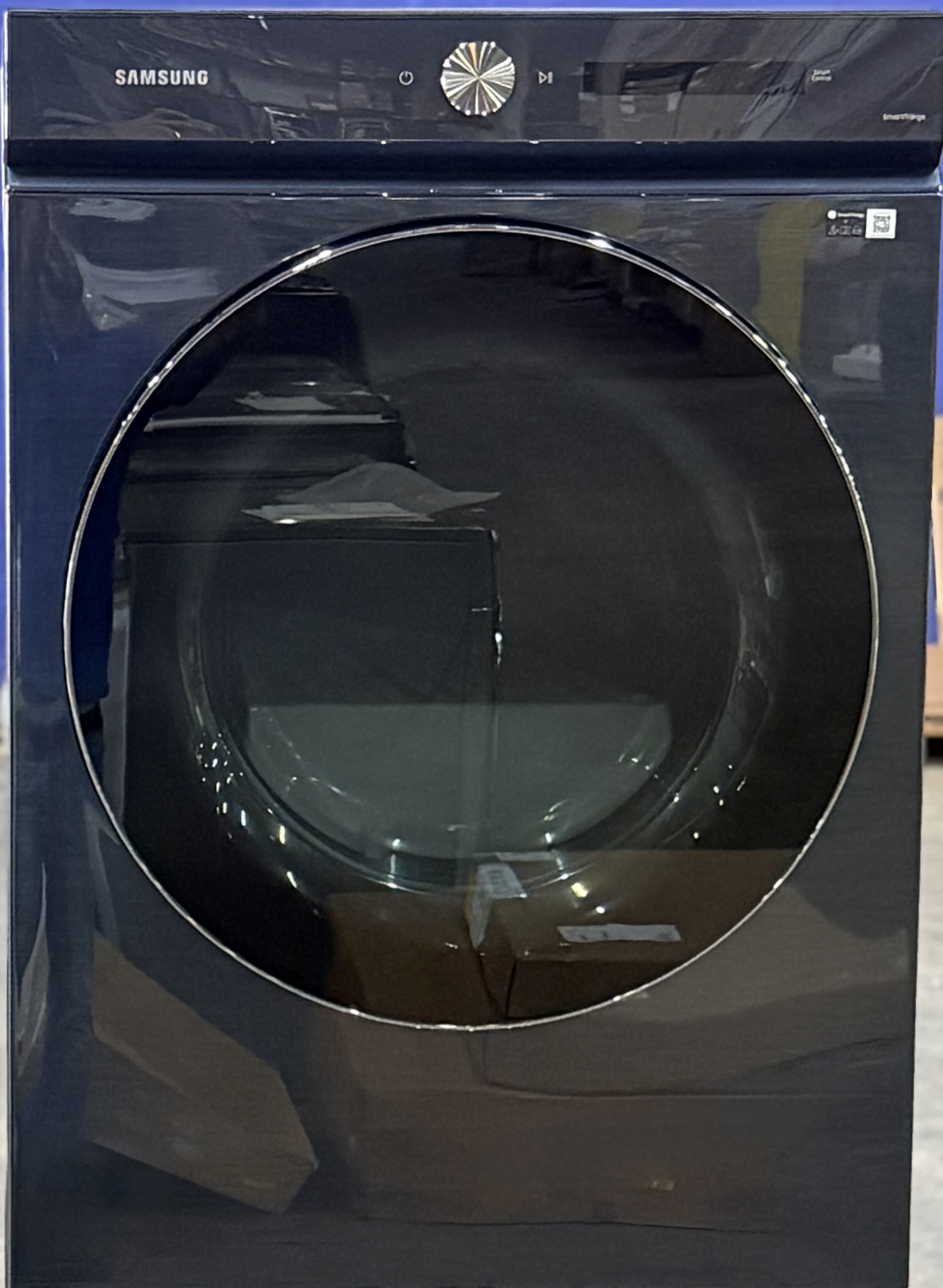 SAMSUNG 27" Front Load Electric Smart Dryer 7.6 Cu. Ft. Brushed Navy DVE53BB8900DA3