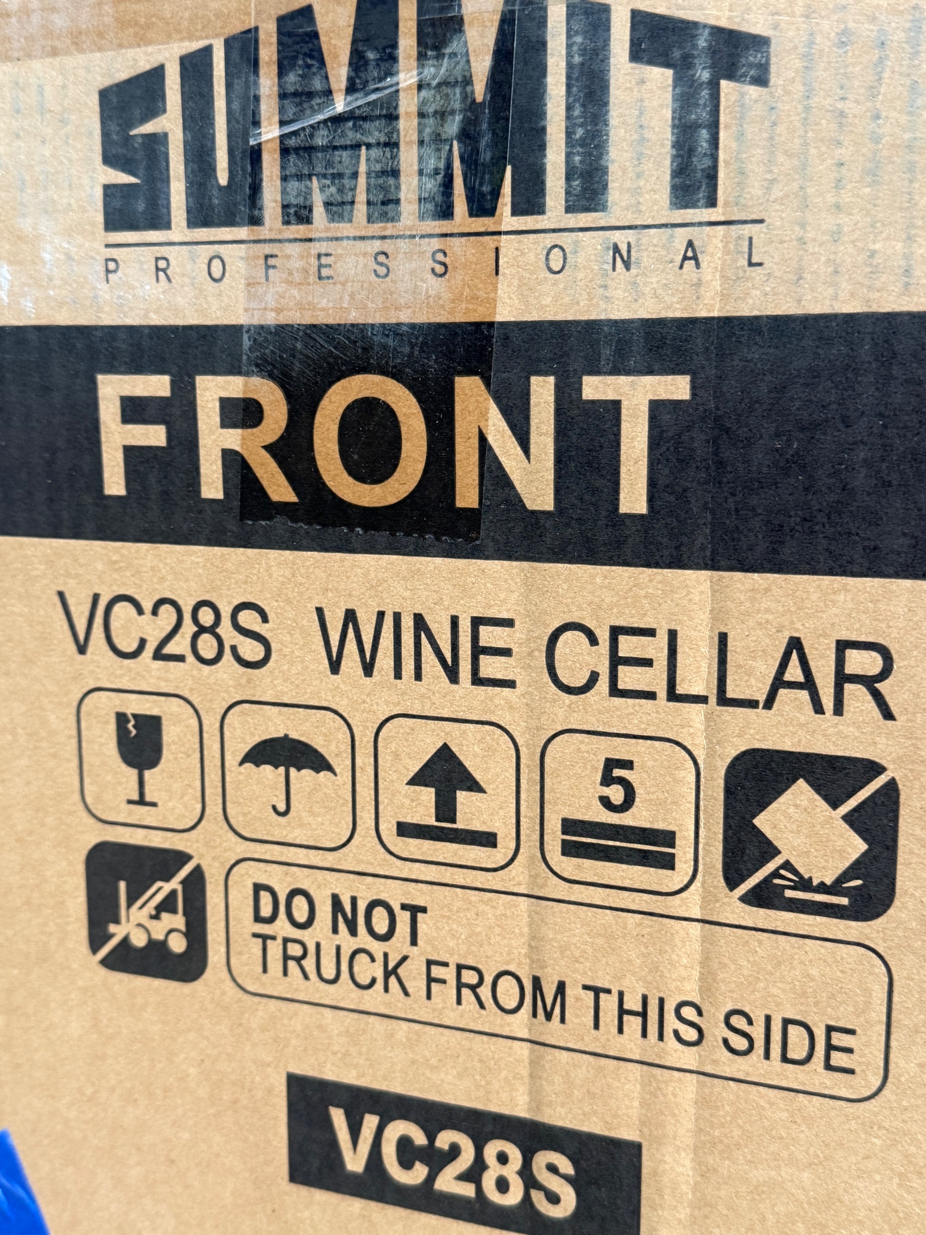 SUMMIT 24" Wine Cellar Stainless Steel Fully Integrated VC28S
