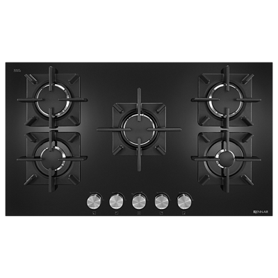 JENNAIR Black Floating Glass 36" 5 Burner Gas Cooktop JGC2536EB