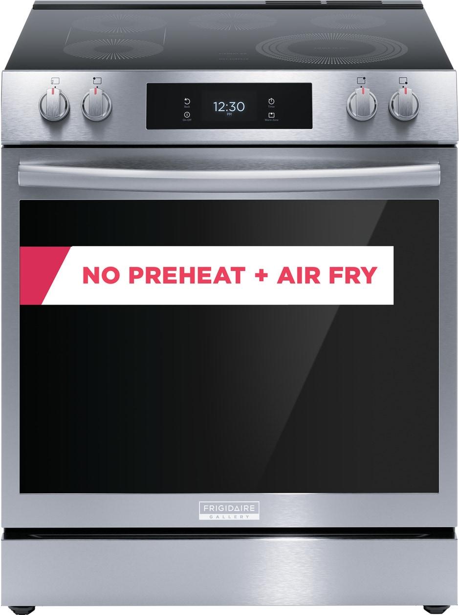 FRIGIDAIRE Gallery 30″ Front Control Electric Range With Total Convection GCFE3060BF