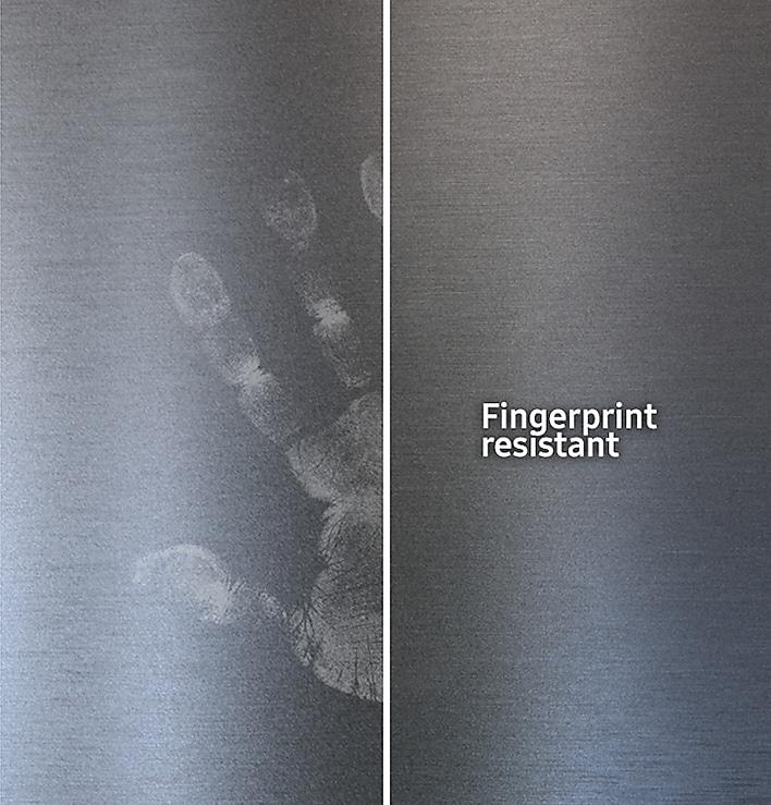 Fingerprint resistant finish
