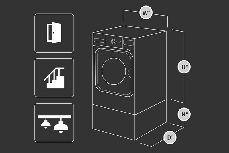 Lg Laundry Applainces Standalone Pedestal WDP6B Mardeys