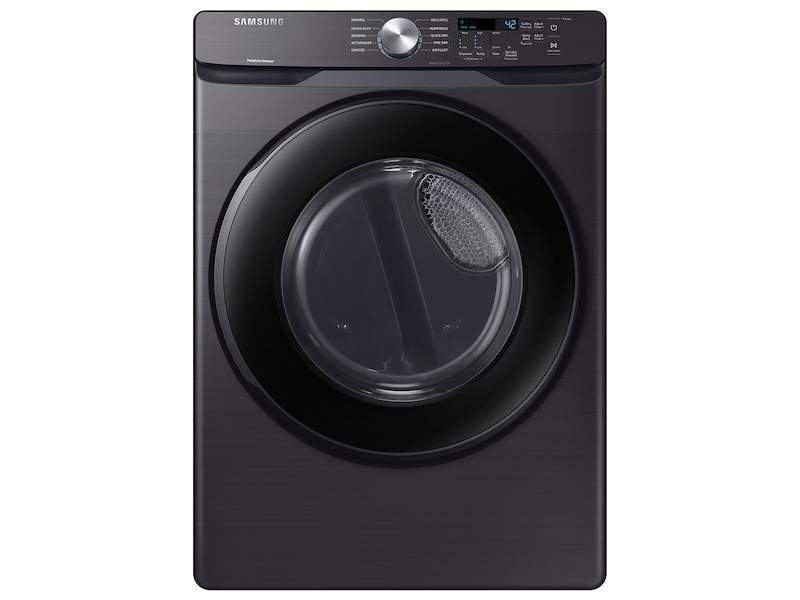 SAMSUNG 7.5 Cu. Ft. Electric Dryer With Sensor Dry In Black Stainless Steel DVE45T6000V