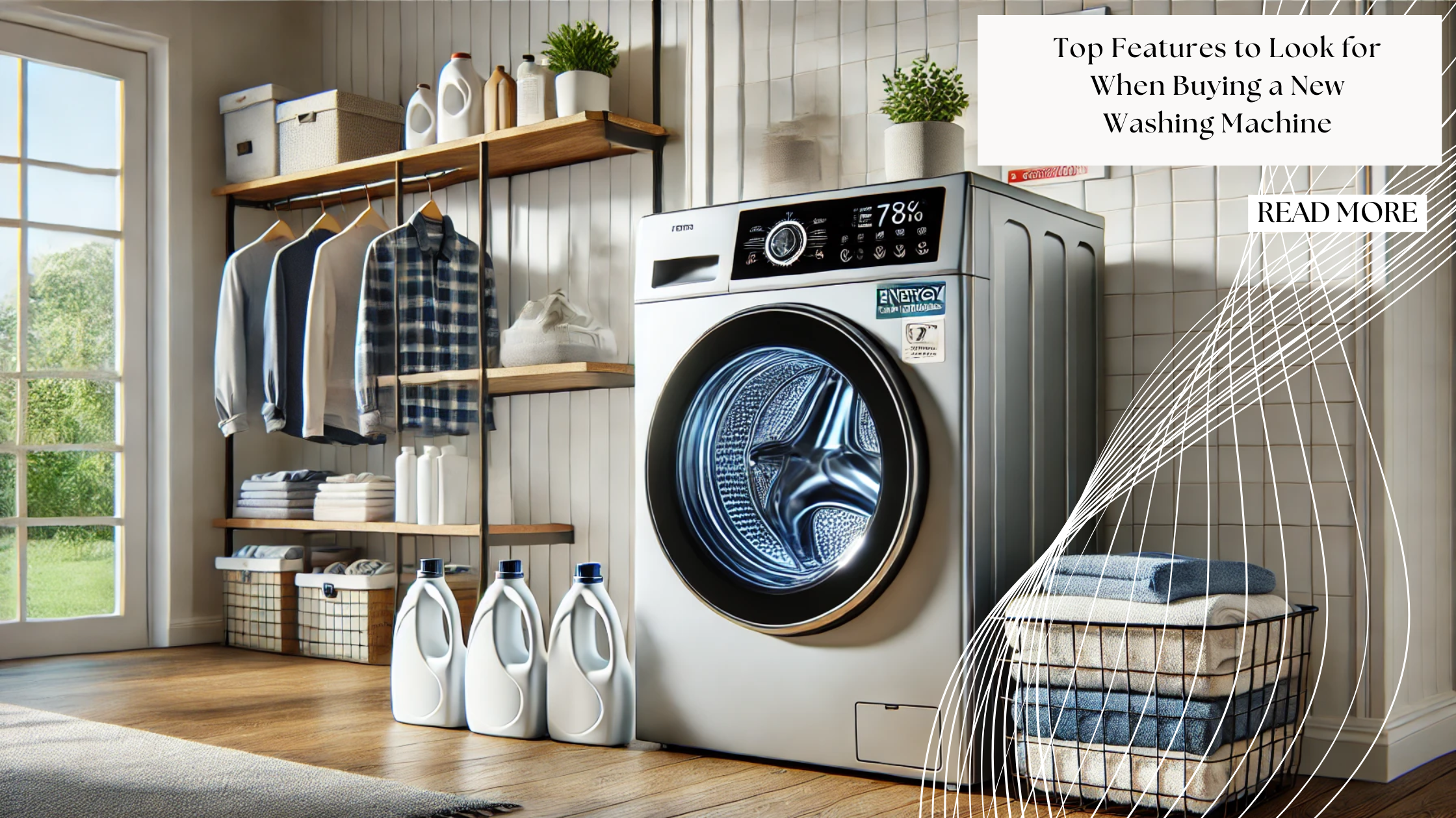 Key features of a new washing machine for smart laundry choices.