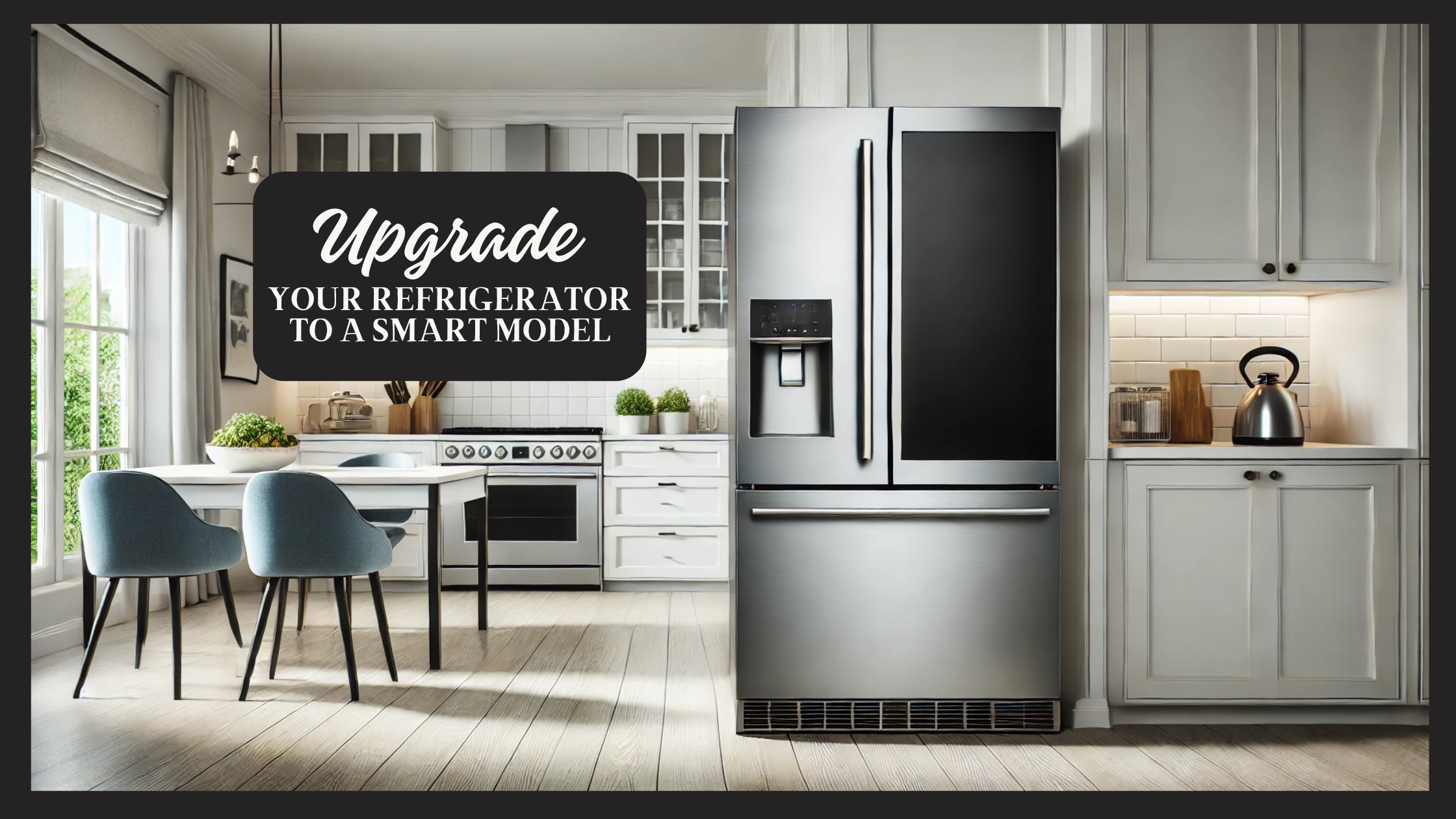 Smart refrigerator with advanced features for modern kitchens.