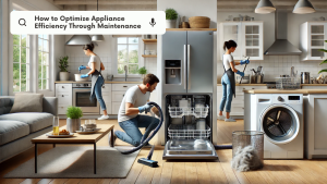 Optimize appliance efficiency with regular maintenance