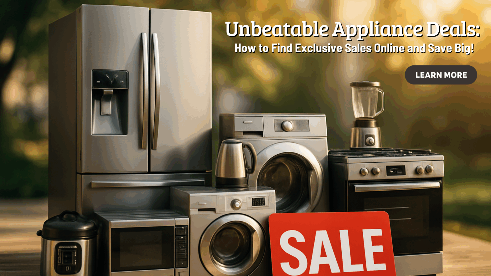 Unbeatable Appliance Deals: Find Exclusive Online Sales and Save Big