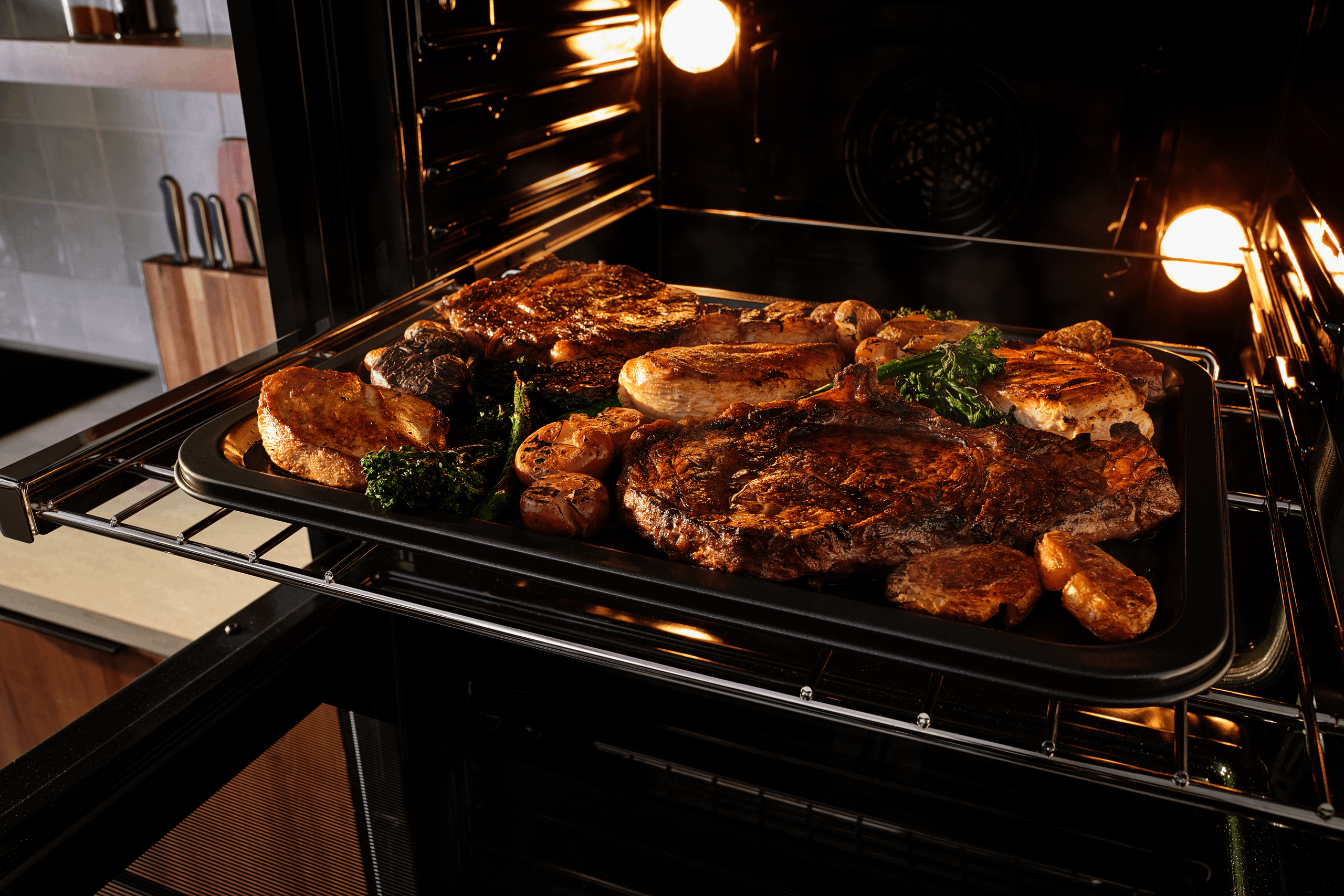 Grill inside with the Broil mode