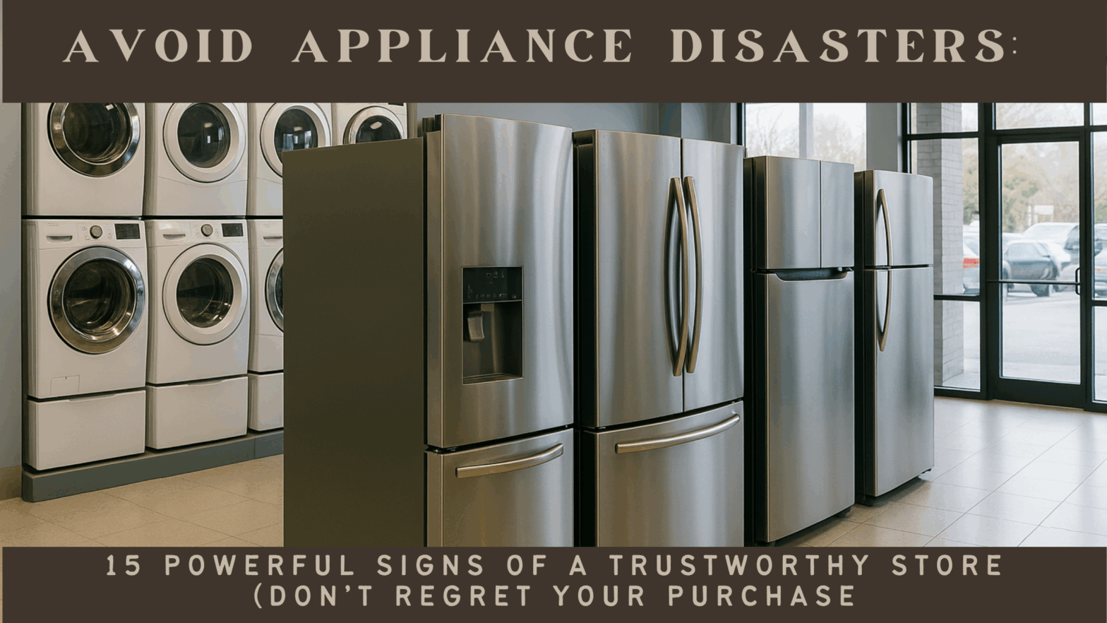 Avoid Appliance Disasters by Choosing a Trusted Store